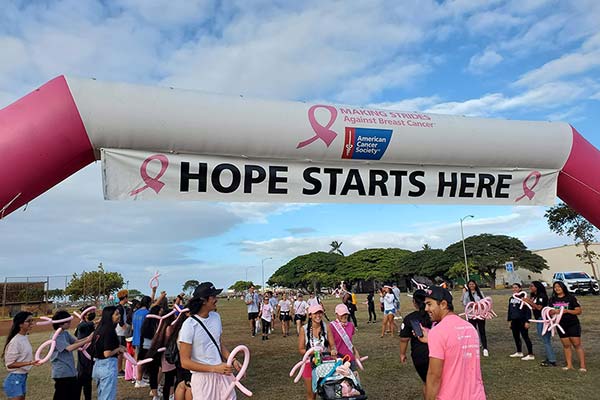 image of Raynor crewmembers at cancer walk